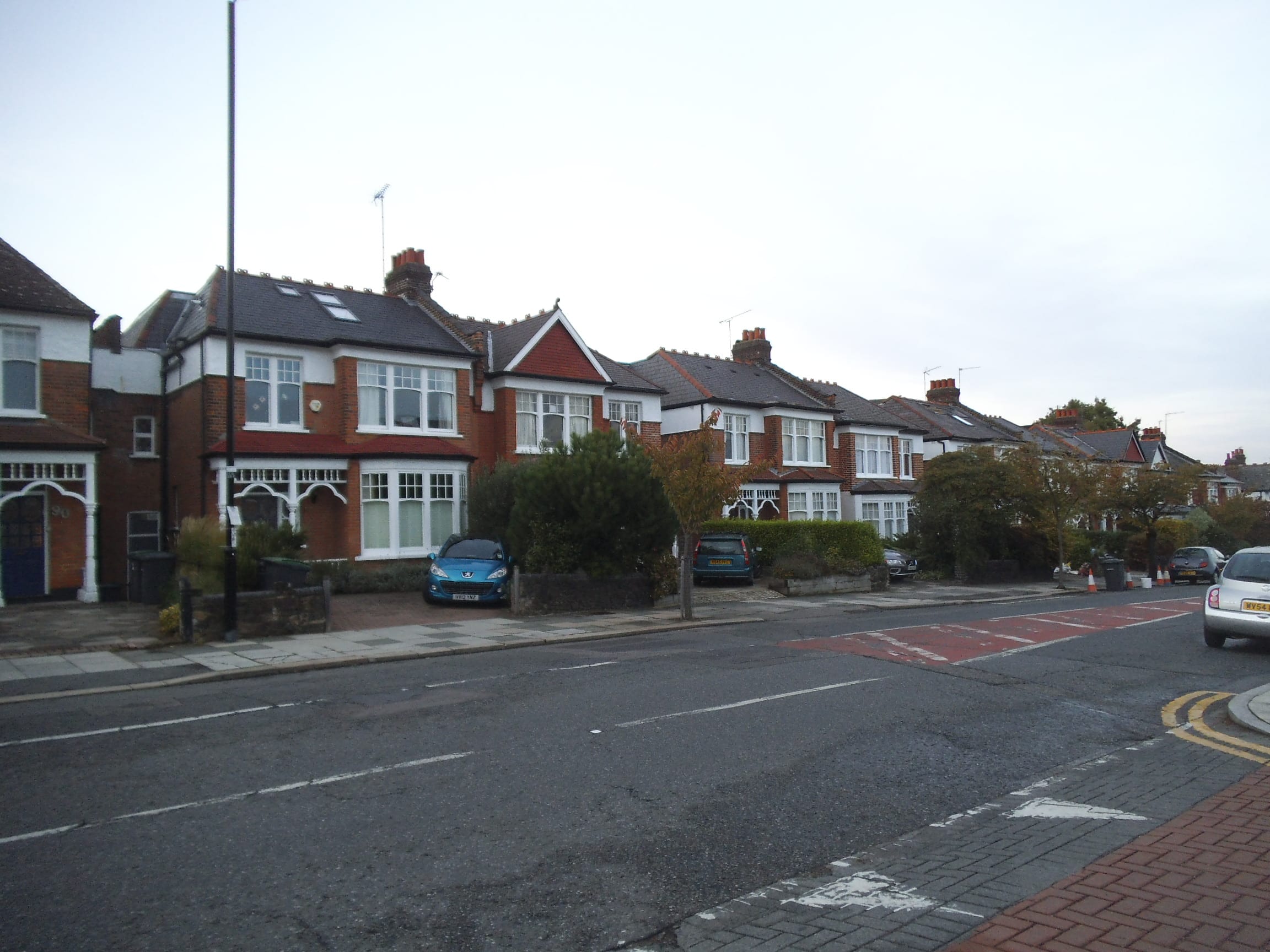 Edwardian terraced houses on Cranley Gardens, Muswell Hill